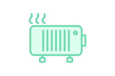 Isıtıcı, vektör, piksel mükemmel, çizer dosyası