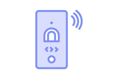 Akıllı kapı zili, vektör, piksel mükemmel, illüstratör dosyası