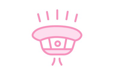 Duman dedektörü, vektör, piksel mükemmel, illüstratör dosyası