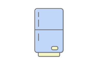 Buzdolabı, vektör, piksel mükemmel, illüstratör dosyası