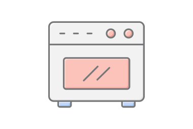 Fırın, vektör, piksel mükemmel, çizer dosyası