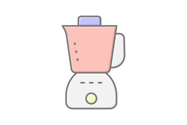 Gıda işlemcisi, vektör, piksel mükemmel, illüstratör dosyası