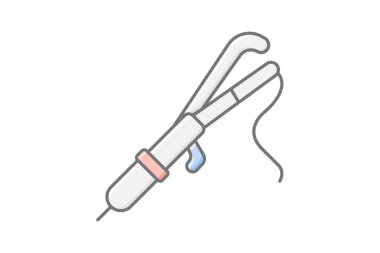 Saç bigudisi, vektör, piksel mükemmel, illüstratör dosyası