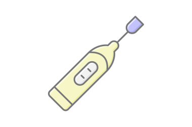 Elektrikli diş fırçası, vektör, piksel mükemmel, illüstratör dosyası