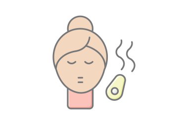 Yüz Buharı, vektör, piksel mükemmel, illüstratör dosyası