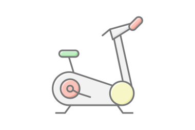 Egzersiz Bisiklet, vektör, piksel mükemmel, illüstratör dosyası