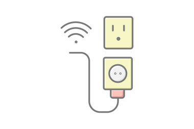 Smart Plug, vektör, piksel mükemmel, illüstratör dosyası