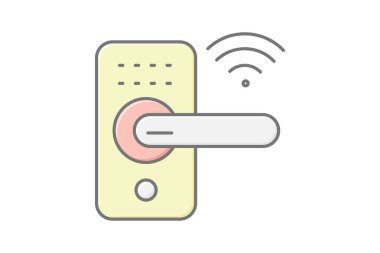 Akıllı kilit, vektör, piksel mükemmel, illüstratör dosyası