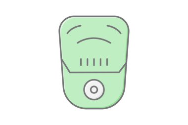 Karbon Monoksit Detektörü, vektör, piksel mükemmel, illüstratör dosyası