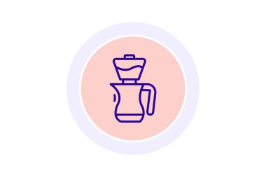 Kahve makinesi, vektör, piksel mükemmel, illüstratör dosyası