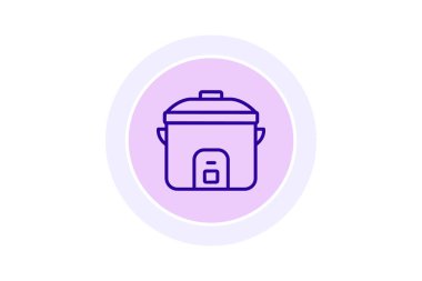 Pirinç pişirici, vektör, piksel mükemmel, illüstratör dosyası