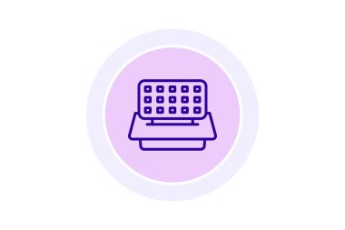 Waffle Yapıcı, vektör, piksel mükemmel, illüstratör dosyası