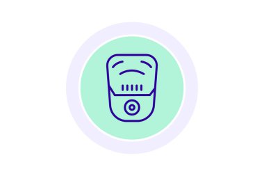 Karbon Monoksit Detektörü, vektör, piksel mükemmel, illüstratör dosyası