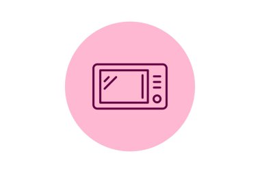 Mikrodalga, vektör, piksel mükemmel, çizer dosyası