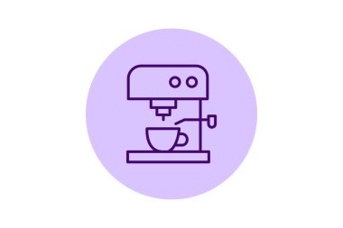 Espresso Makinesi, vektör, piksel mükemmel, illüstratör dosyası