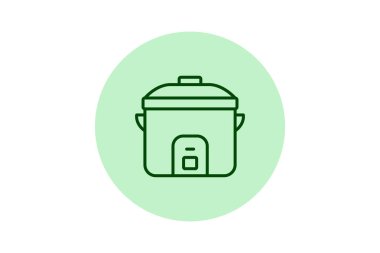 Pirinç pişirici, vektör, piksel mükemmel, illüstratör dosyası