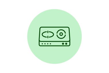 Induction Cooktop, vektör, piksel mükemmel, illüstratör dosyası