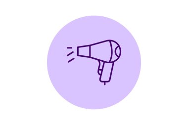 Saç kurutma makinesi, vektör, piksel mükemmel, illüstratör dosyası