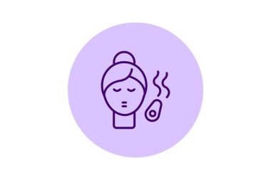 Yüz Buharı, vektör, piksel mükemmel, illüstratör dosyası