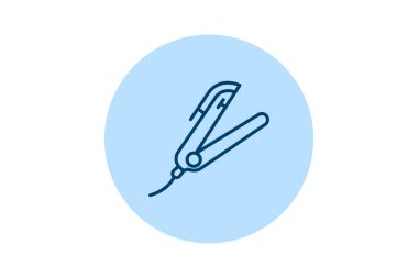 Saç düzleştirici, vektör, piksel mükemmel, illüstratör dosyası