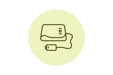 Elektrik Battaniyesi, vektör, piksel mükemmel, illüstratör dosyası