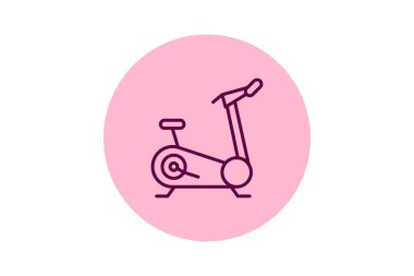 Egzersiz Bisiklet, vektör, piksel mükemmel, illüstratör dosyası