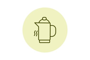 Su kazanı, vektör, piksel mükemmel, illüstratör dosyası