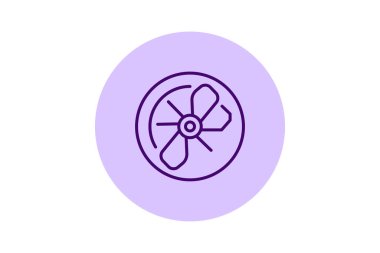 Egzoz vantilatörü, vektör, piksel mükemmel, illüstratör dosyası