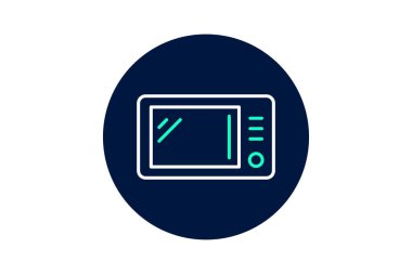 Mikrodalga, vektör, piksel mükemmel, çizer dosyası