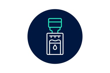 Su dağıtıcı, vektör, piksel mükemmel, illüstratör dosyası