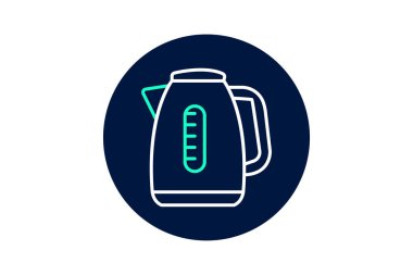 Elektrik Kettle, vektör, piksel mükemmel, illüstratör dosyası
