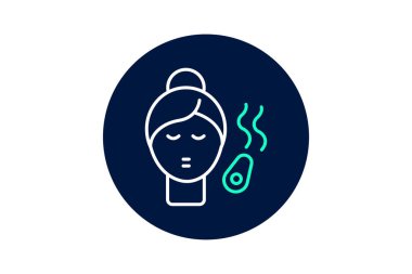 Yüz Buharı, vektör, piksel mükemmel, illüstratör dosyası