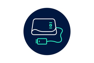 Elektrik Battaniyesi, vektör, piksel mükemmel, illüstratör dosyası