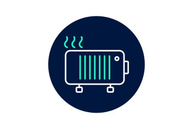 Isıtıcı, vektör, piksel mükemmel, çizer dosyası