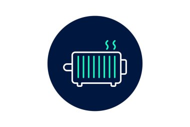 Yağ radyatörü, vektör, piksel mükemmel, illüstratör dosyası