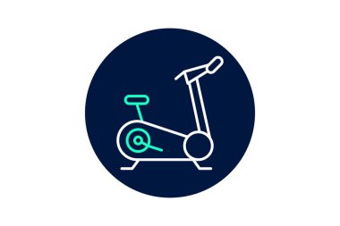 Egzersiz Bisiklet, vektör, piksel mükemmel, illüstratör dosyası