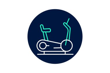 Eliptik Eğitmen, vektör, piksel mükemmel, illüstratör dosyası