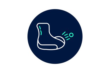 Ayak masajı, vektör, piksel mükemmel, illüstratör dosyası