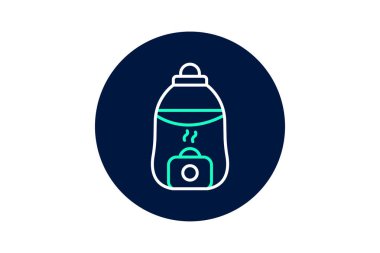 Bebek Şişe Isıtıcısı, vektör, piksel mükemmel, illüstratör dosyası