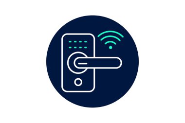 Akıllı kilit, vektör, piksel mükemmel, illüstratör dosyası