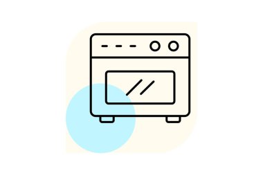 Fırın, vektör, piksel mükemmel, çizer dosyası