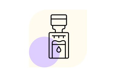 Su dağıtıcı, vektör, piksel mükemmel, illüstratör dosyası