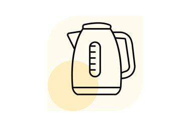Elektrik Kettle, vektör, piksel mükemmel, illüstratör dosyası
