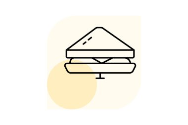 Sandviç Yapıcı, vektör, piksel mükemmel, illüstratör dosyası