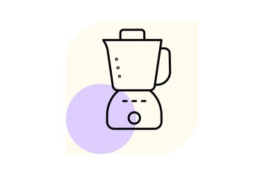 Gıda işlemcisi, vektör, piksel mükemmel, illüstratör dosyası