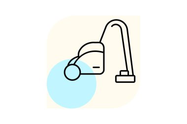 Elektrik süpürgesi, vektör, piksel mükemmel, illüstratör dosyası