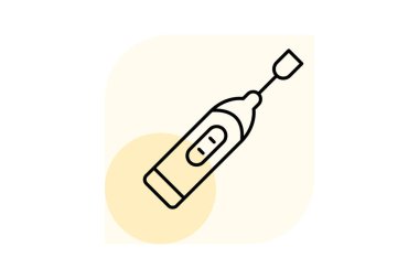 Elektrikli diş fırçası, vektör, piksel mükemmel, illüstratör dosyası