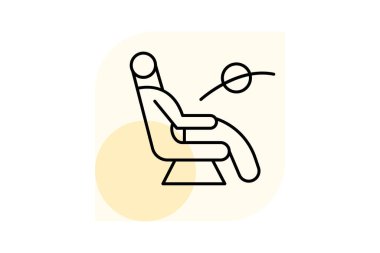 Masaj Sandalyesi, vektör, piksel mükemmel, illüstratör dosyası