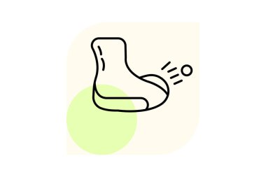 Ayak masajı, vektör, piksel mükemmel, illüstratör dosyası