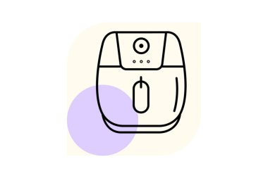Air Fryer, vektör, piksel mükemmel, illüstratör dosyası